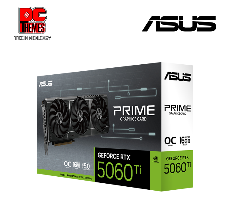 ASUS PRIME GeForce RTX™ 5060 Ti 16GB GDDR7 OC Edition Graphics Card